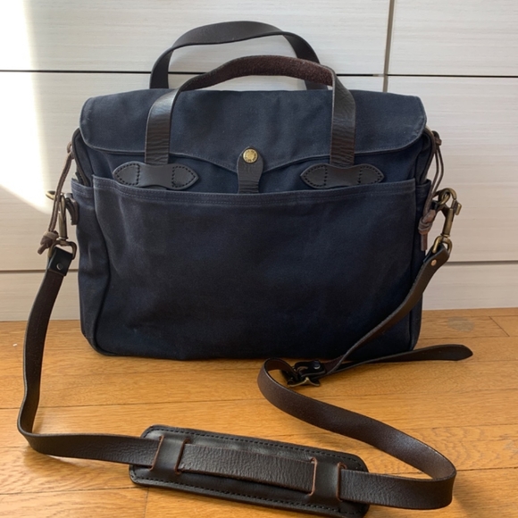 Filson Bags Filson Rugged Twill Original Briefcase Navy Poshmark